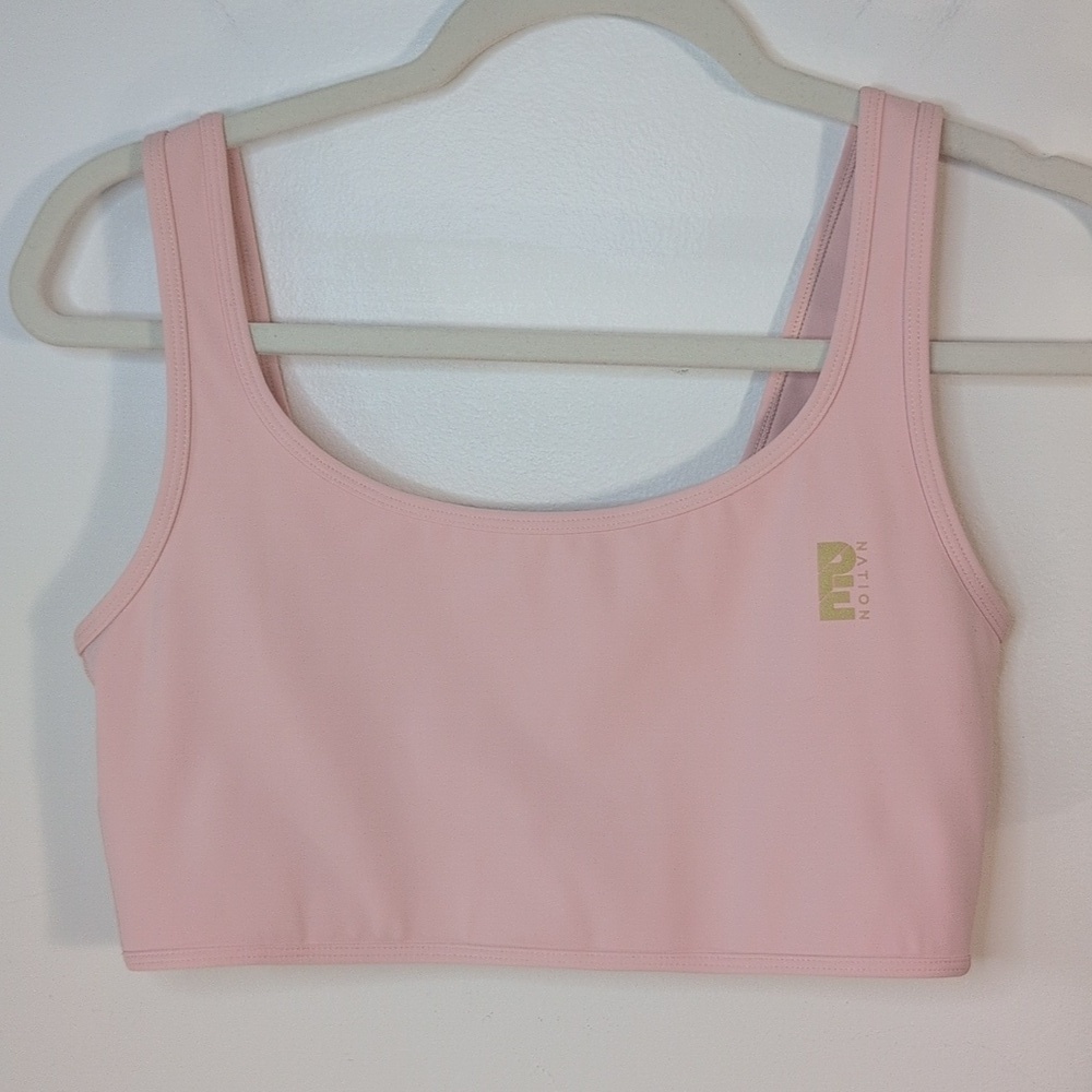 P.E Nation All Around Sports Bra In Candy Medium - Picture 5 of 8